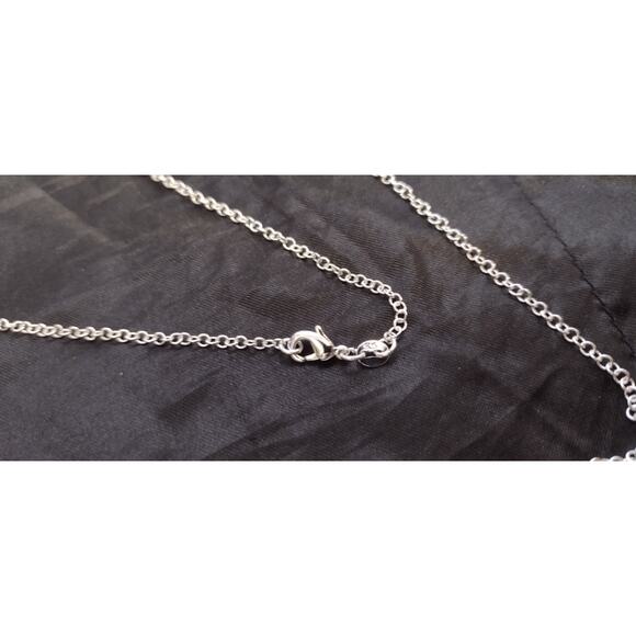 Sterling Silver 925 Plated 26 Inch Rolo Link Chain Necklace New 1/16th" Wide - Picture 3 of 3